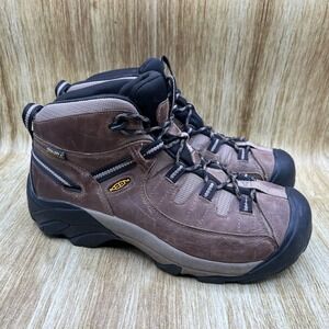 Keen Targhee II WP Men's Size 10.5 Leather Hiking Boots Brown Trail Shoes